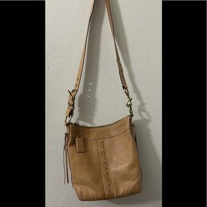 Coach tan leather purse